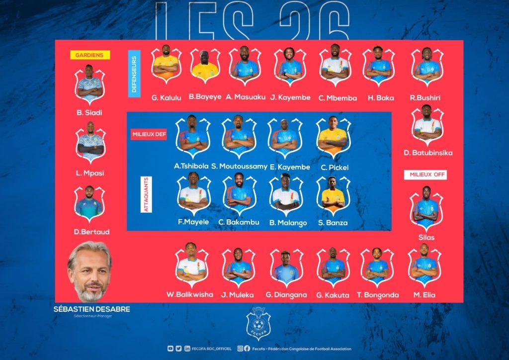 AMICAL: Desabre convoque 26 joueurs contre la nouvelle zelande et l’Angola