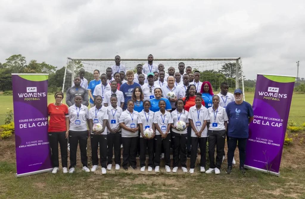 La CAF lance avec succès le programme de Licence D des entraineurs de football féminin à Kwilu-Ngongo, en République Démocratique du Congo